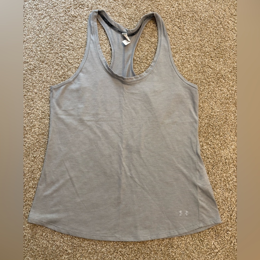 Under Armour Women's Heat Gear Racer Tank - Grey